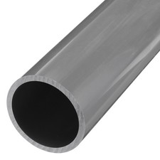 PVC Rigid Round Pipe 96.8mm ID 110mm OD 500mm Light Grey High Impact
