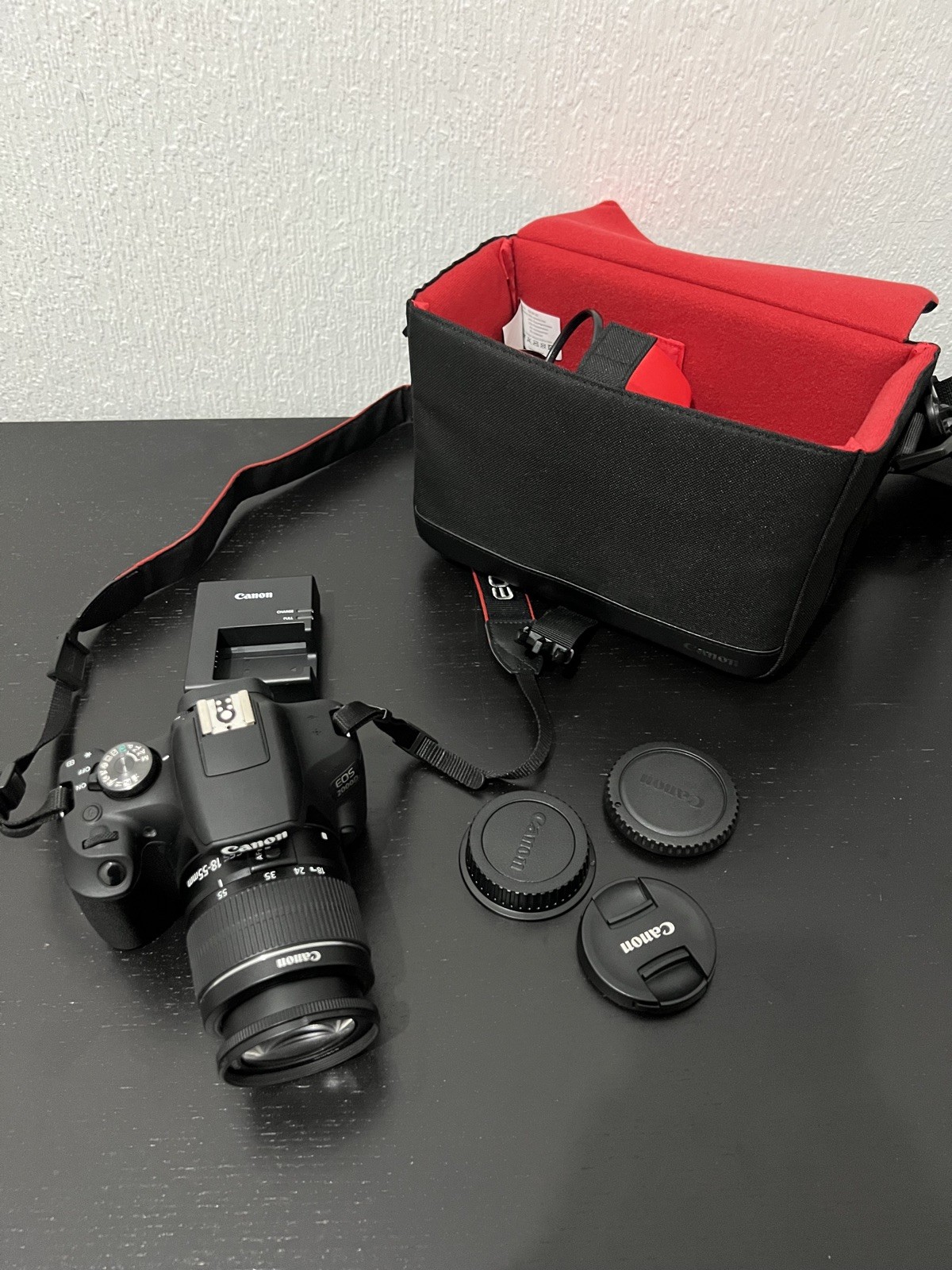 Canon EOS 2000D 24.1MP Digital SLR Camera - Black W/18-55mm lens