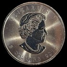 2016 .9999 Silver Canada Maple Leaf with Maple Leaf Privy $5 Queen Elizabeth II — photo 1