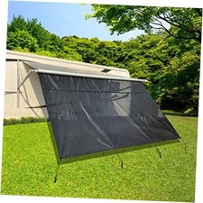 RV Awning Shade Screen with Zipper 8'X15'3'' -Second Generation RV Awning