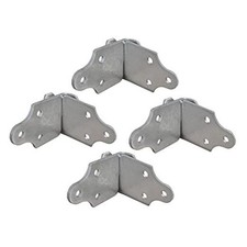 4 Sets Utility Trailer Wood Panel Side Corner Bracket, for Stake Body Latch
