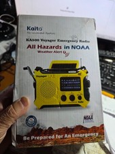 Kaito Voyager KA500 Yellow AM/FM Shortwave Solar Hand Crank NOAA Weather Radio