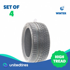 Set Of 4 Used 25535r18 Michelin Pilot Alpin Pa4 94v - 10.532