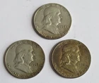Franklin Half Dollars - 1952 P D & S
