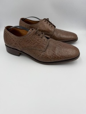 Loake 1880 Shoemakers Aldwych Brown Calf Leather Toe Cap Oxford Dress Shoes Sz10