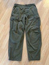Vintage US Army OG-107 Rip Stop Poplin Trousers Pants 1969