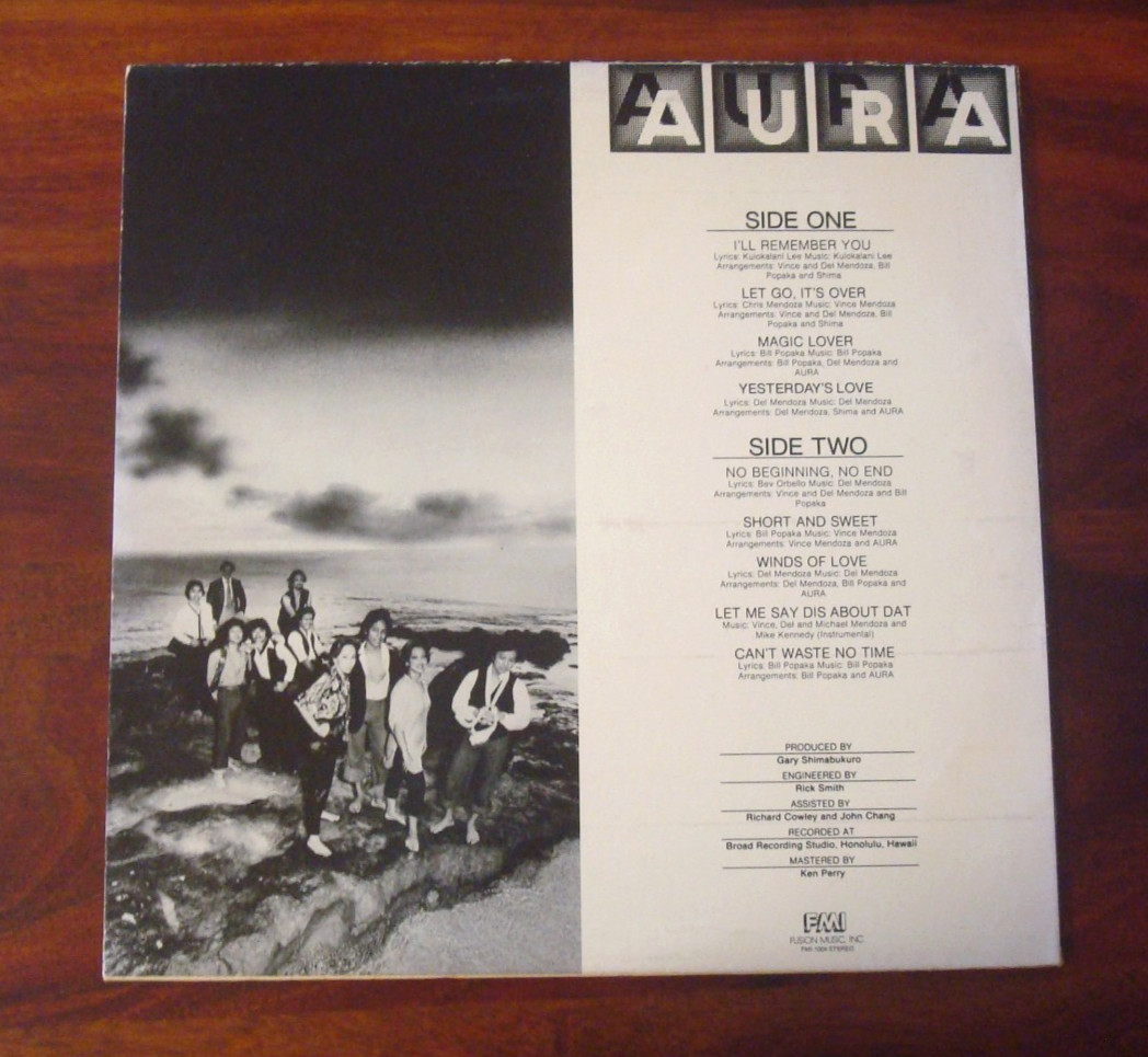 Aura. Aura. EX Contemporary Hawaii Sounds Funk Soul Disco LP