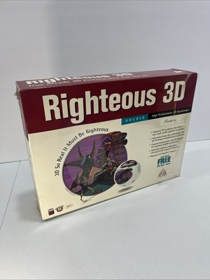 3Dfx Voodoo 1 - 4MB- PCI Orchid Righteous 3D, CD With Original Box