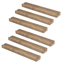 Ilyapa Vinyl Records Holder Shelf, 6 Pack - Barnwood Wood