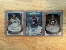 Topps Chrome 2025-26 Utah Jazz 3 Card Auto Lot Clarkson Collier Tonje