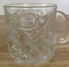 Taza coleccionable McDonald’s Batman Forever Riddler 1995 vidrio transparente diseño 3D de colección