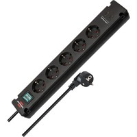 Brennenstuhl Bremounta Steckdosenleiste 5-Fach, 2X USB-C, Schwarz