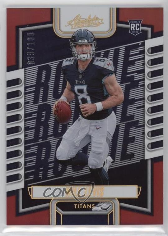 2023 Panini Absolute Rookies Red Spectrum 38/100 Will Levis #114 of5