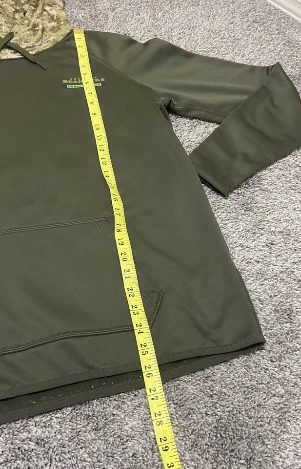 Nike Hoodie youth girl teen Large Seattle Seahawks Salute to Service Camo NFL - Imagem 4 de 4