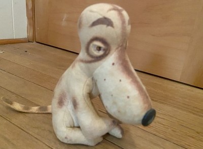 VTG 1950 s Collegiate Plush Basset Hound SDSU San Diego State Dog Mascot RARE