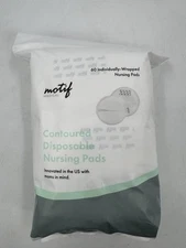 Motif Medical Contoured Disposable Nursing Pads 60 Count Individually Wrapped