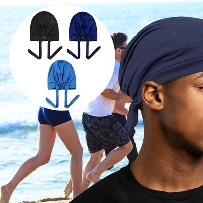 Herren Turban Mütze verstellbar Tie Back Hijab Kappe für Radfahren Sport Outdoor