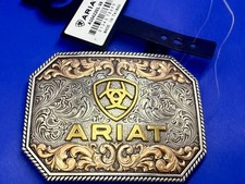 ARIAT Raised Logo Floral Scroll Rectangle Wes...
