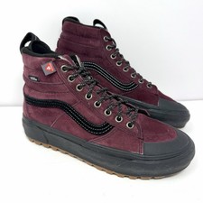 Vans Women s Sk8-Hi MTE-2 Burgundy Boots Sz 8 Port Royale Maroon Suede Outdoors