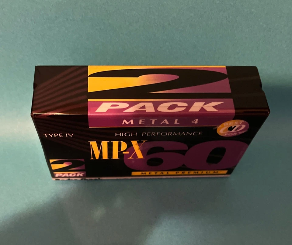 2 Rare Realistic RadioShack MP-X 60 Metal Position IV Audio Cassette Tape x2 NEW - Image 4 of 4