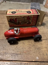 Hubley Kiddie Toy die cast scale model racer 457 with driver in original box #2