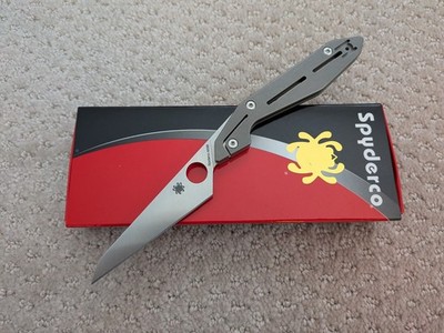 Spyderco NAND Slipjoint Front Flipper M398 Satin Blade Titanium