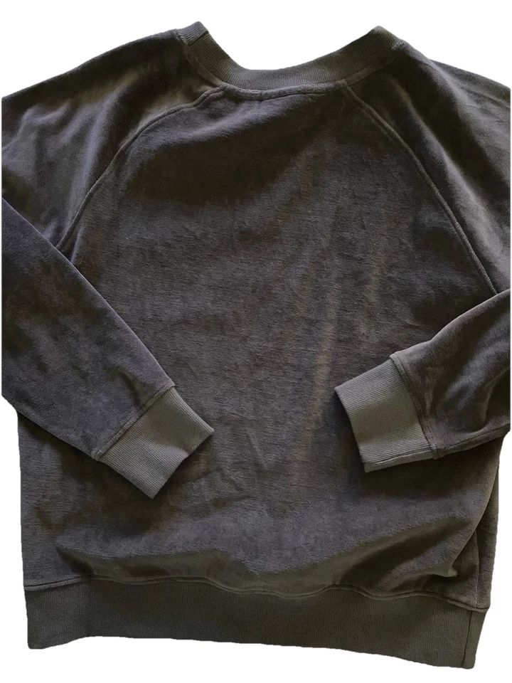 PACT, Sudadera para Mujer Orgánica Terciopelo Puro Marrón Crew, Talla M. Foto 3 de 3