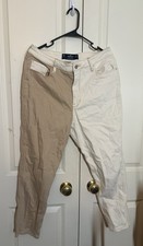 Hollister 2 Tone Ultra High Rise Mom Jeans - 31W 27L