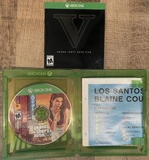 Grand Theft Auto GTA V Xbox One CIB Microsoft Xbox One Complete w Map Manual