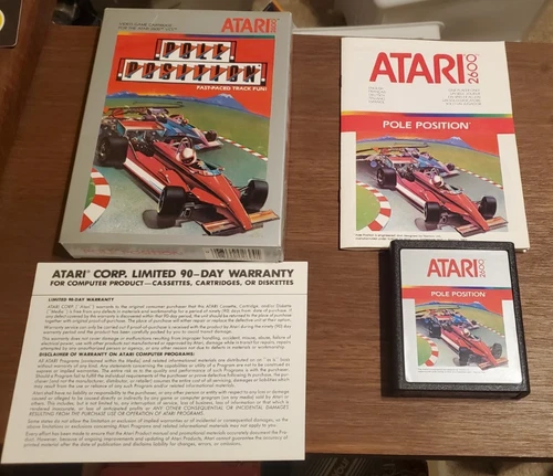 Atari 2600 Pole Position 1983 Arcade Game. Complete In Box CIB, Untested