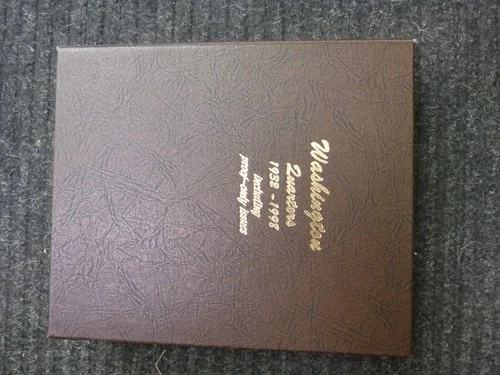 Washington Quarter Set 1932-1998 With Proofs 186 Coins In Dansco Album