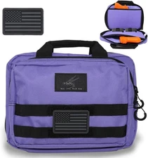 Exos Double Pistol Case - Tactical Double Soft Pistol Gun Bag - Handgun Carrying