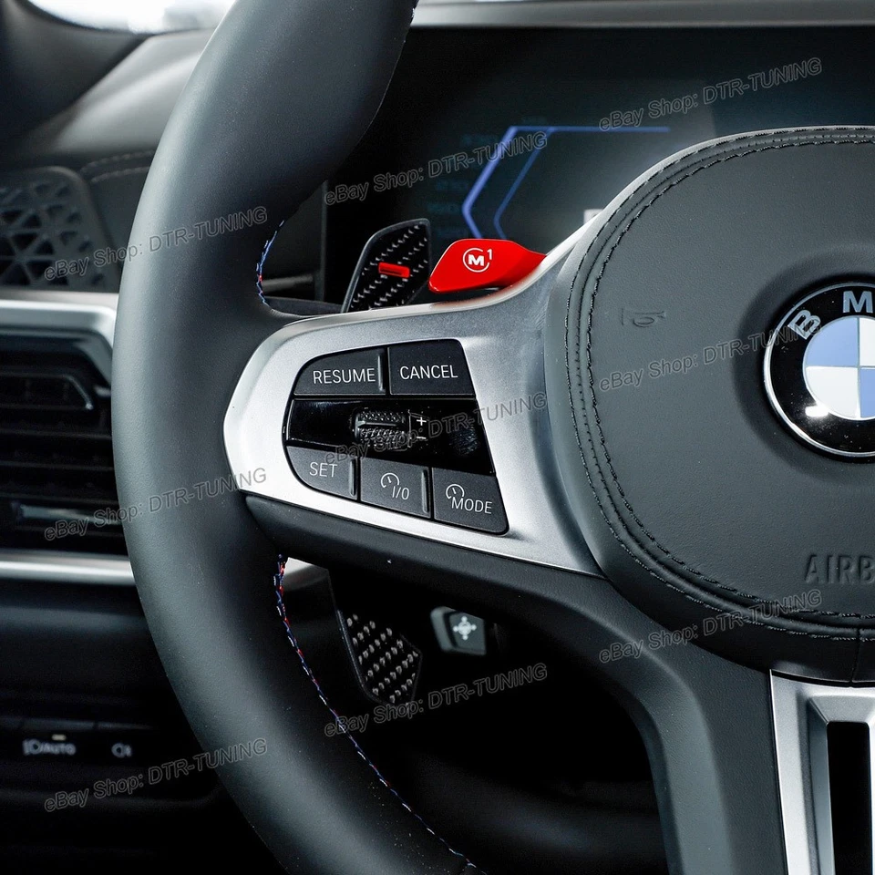Palancas de cambio de fibra de carbono M actualización interior para BMW X5 G05 X5M F95 2019-2025 Foto 2 de 4