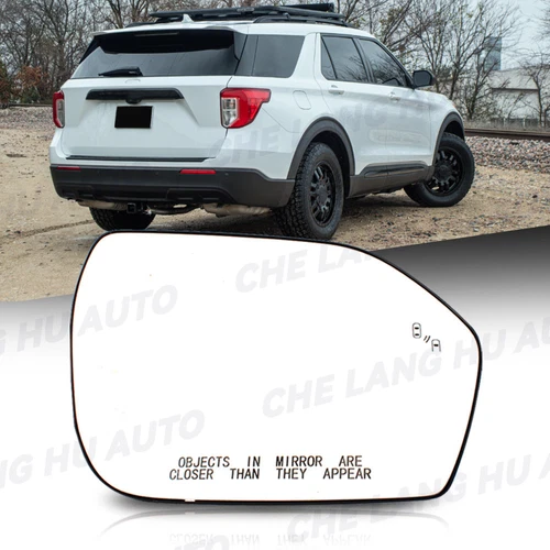 Fits 2020 2021 2022 2023 Ford Explorer Passenger Mirror Glass w/Blind Spot