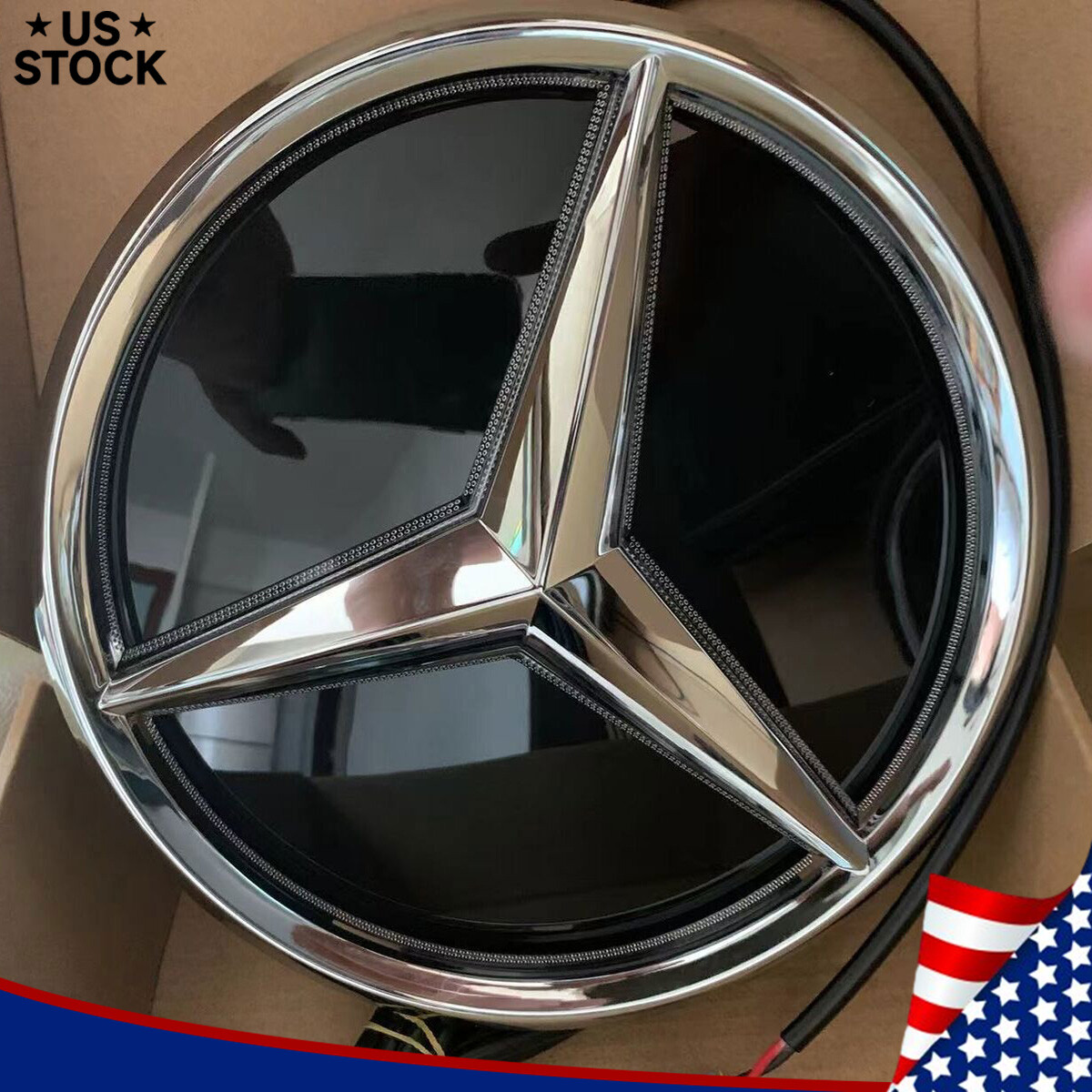 Front Grille LED Emblem FIT FOR Mercedes-Benz W166 GL350 GL400 GL450 GL500 GL550