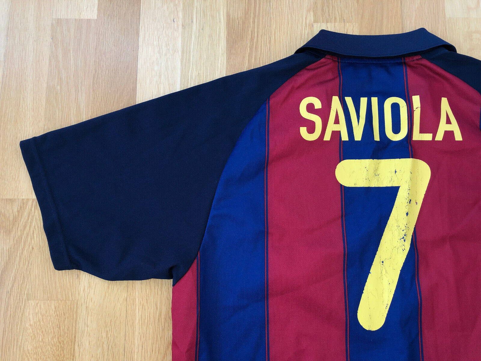Details zu  FC Barcelona Barca LARGE Saviola Nike 2003 2004 Trikot Jersey shirt B226 2022 Neu