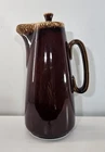Vintage Hull Oven Proof USA Pottery  Brown Drip Glaze Ceramic Pitcher With Lid