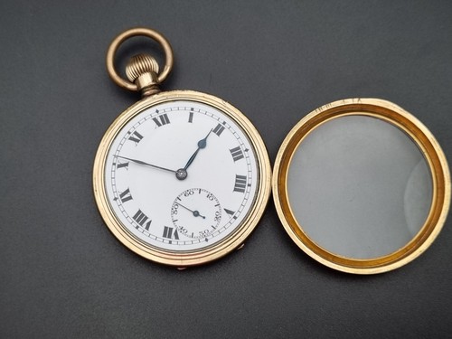 record gold plated illinois elgin case pocket watch - Picture 8 of 16