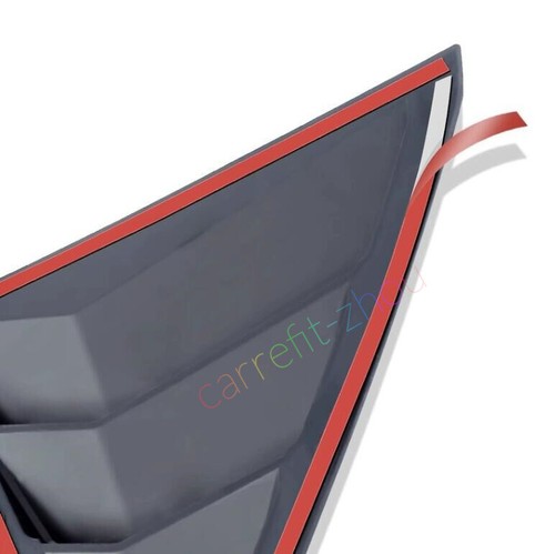 Carbon Fiber ABS Rear Side Window Louver Cover Trim For Subaru Crosstrek 2024 - Picture 4 of 7