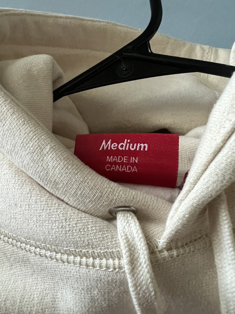 Supreme Cross Box Logo Hooded Sweatshirt “Natural” Size Supreme Cross Box Logo Hooded Sweatshirt “Natural” Size