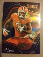 2022 Select Draft MIKE WILLIAMS #187 FIELD Level BLUE Clemson Chargers