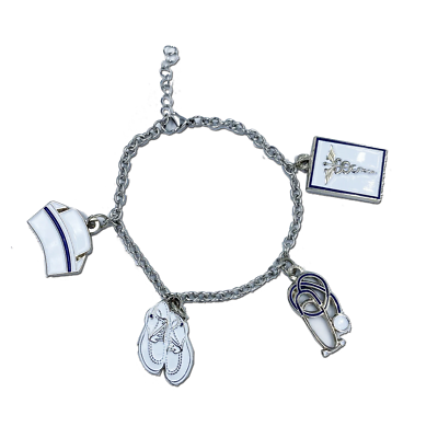 DD-017 Nurse Charm Bracelet RN BSN Nursing