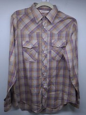 Vintage Sundance Career Club Western Pearl snap shirt Mens Slim Large USA MADE