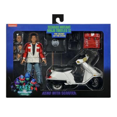 Neca TMNT Roy's Pizza Box Set Keno With Scooter Figure and more