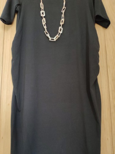 NWT Black Maternity Midi Dress Size 10 Tall Next - Picture 2 of 4