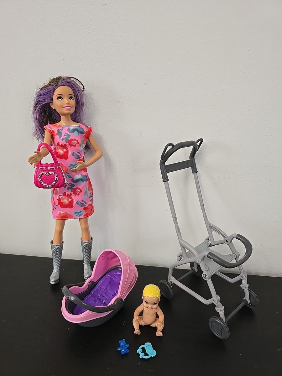 Barbie Babysitter Barbie Stroller With Car Seat Barbie Babysitter
