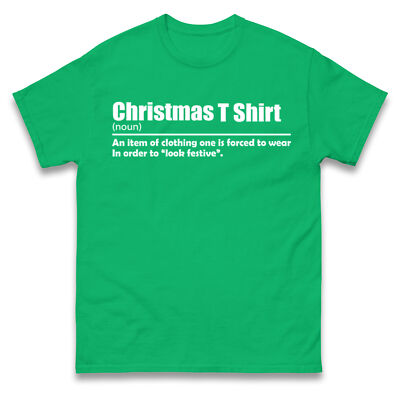 Lustiges T-Shirt Weihnachten Definition Stil, lustiges festliches T-Shirt für Partys und Geschenke