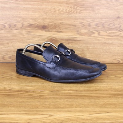 magnanni leather bit loafer