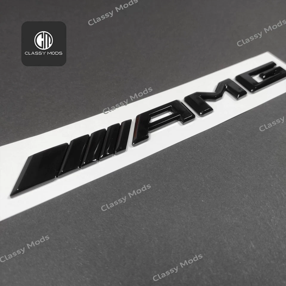 Mercedes-Benz E63s AMG W213 седан эмблема значок комбинированный комплект глянцевый черный - Изображение 4 из 4