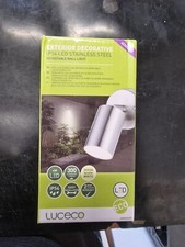 Luceco Exterior IP54 LED Stainless Steel Adjustable Wall Spot Light 300 Lumens